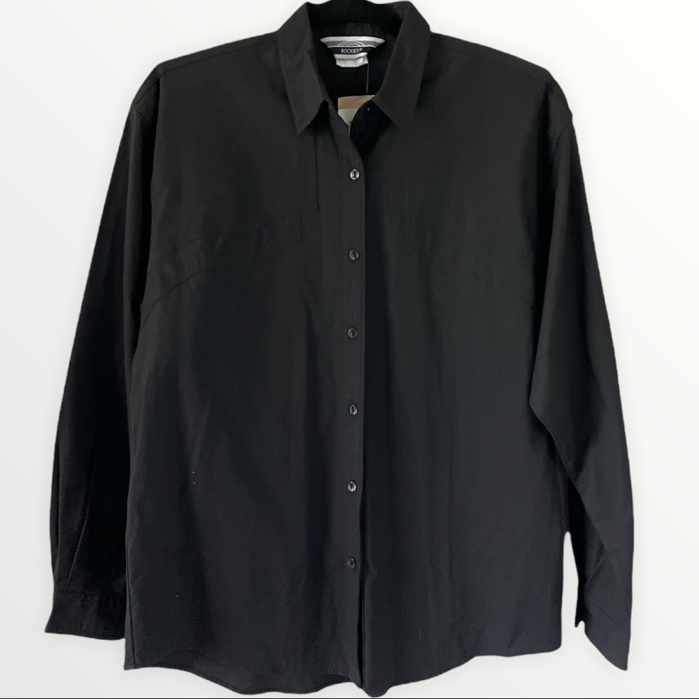 NWR Rockies vintage black long sleeve with shoulder pads